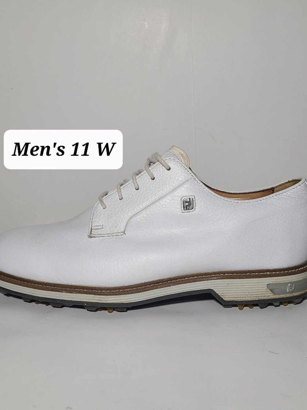 FootJoy DryJoys Premiere Series Men's White Golf Shoes Size 11 W EUC